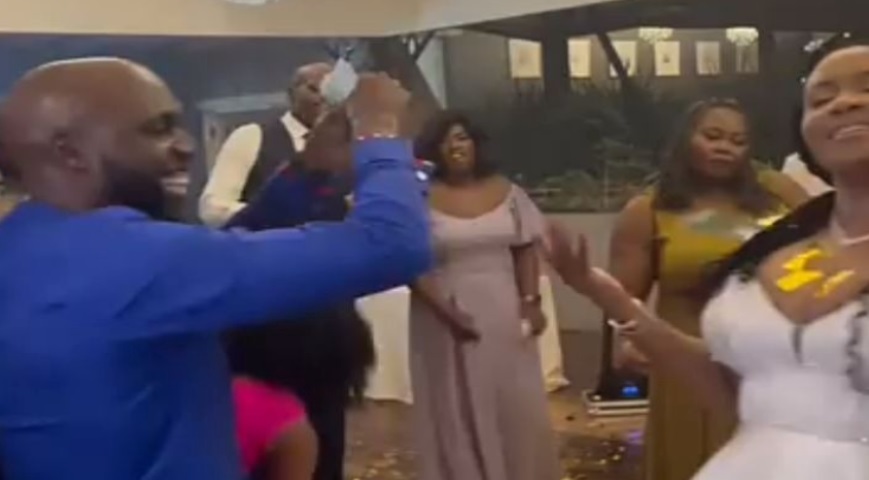 Larry Madowo at Nigerian friend's wedding